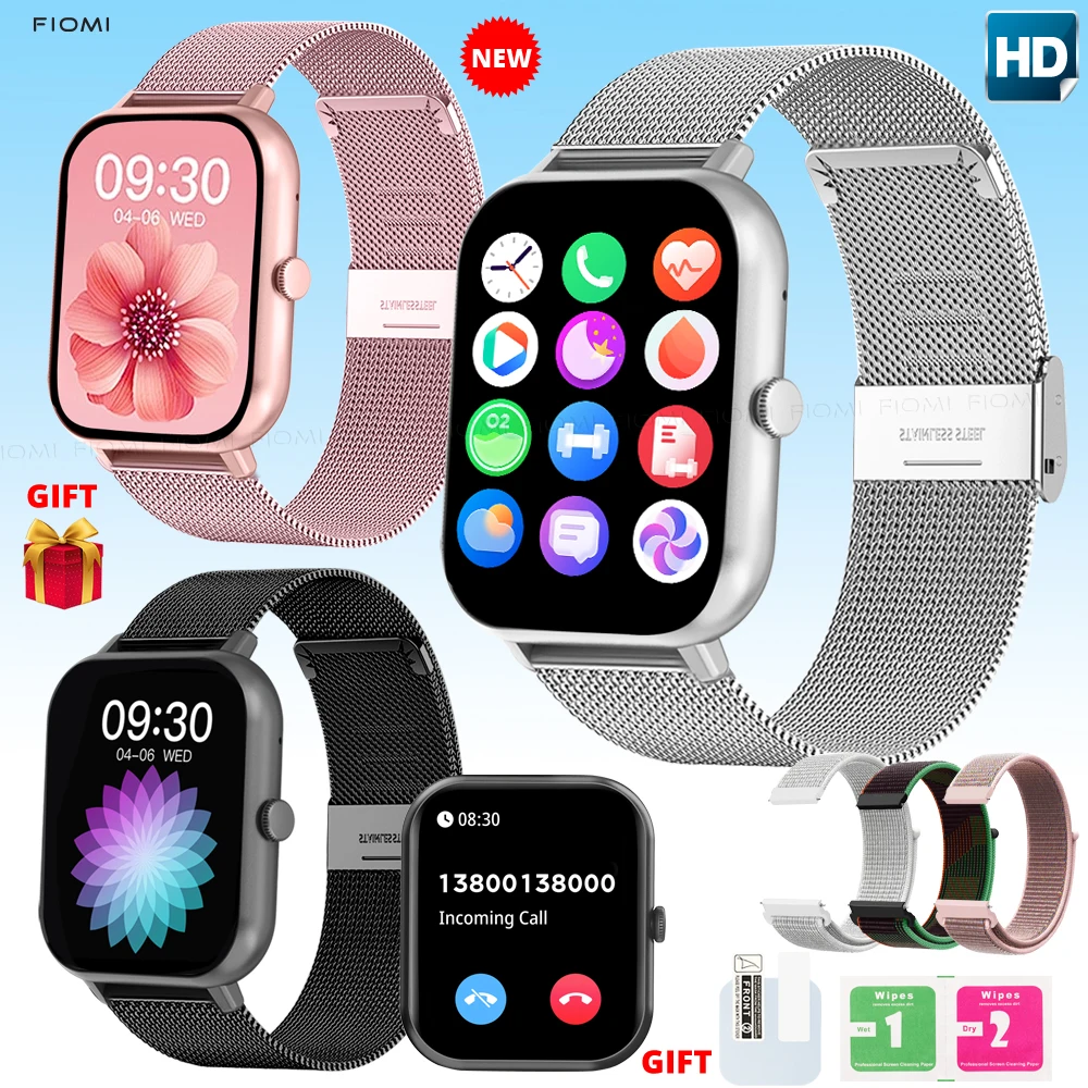 Smart Watch (Answer/Make Call),Men Women mesh 1.83" Smart Bracelet Watches, With BT Call Ai Control, Waterproof For ios Android
Smart Watch (Answer/Make Call),Men Women mesh 1.83" Smart Bracelet Watches, With BT Call Ai Control, Waterproof For ios Android