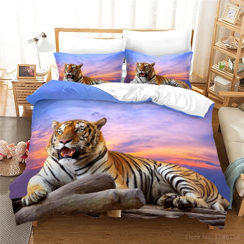 3D Print Tiger Animal Bedding Set Soft Duvet Cover Set Quilt Cover with Pillowcase Set Bedclothes Gift Twin Full Queen King Size
3D Print Tiger Animal Bedding Set Soft Duvet Cover Set Quilt Cover with Pillowcase Set Bedclothes Gift Twin Full Queen King Size