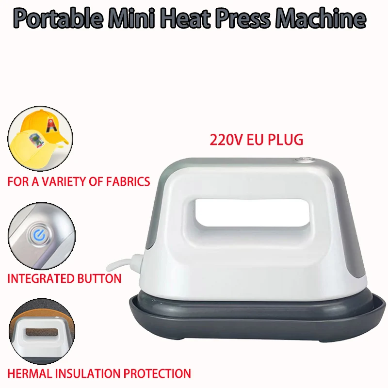 Portable Mini Heat Press Machine T-Shirt Printing DIY Easy Heating Transfer Press Iron Machines for Clothes Bags Hats
Portable Mini Heat Press Machine T-Shirt Printing DIY Easy Heating Transfer Press Iron Machines for Clothes Bags Hats