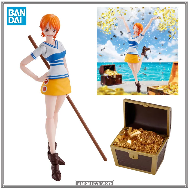 

In Stock Original Bandai S.H.Figuarts SHF One Piece Nami Romance Dawn Anime Action Collection Figures Model Toys