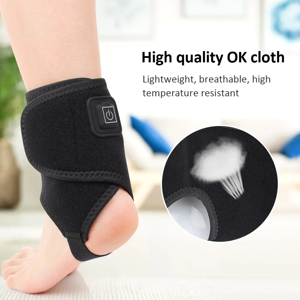 

Heating Ankle Support Brace Protection Adjustable Ankle Support, Compression Brace for Arthritis, Pain Relief, Sprains, Sports I