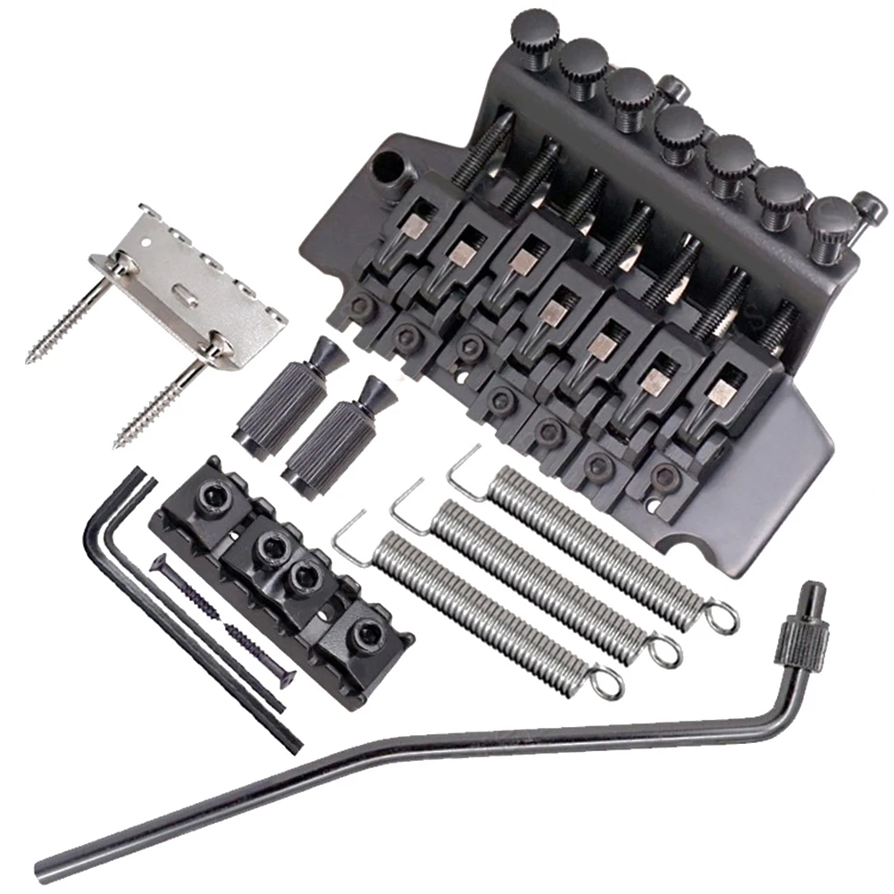 Features For Electric Guitar Double Lock Systyem Guitar Bridge Seven String Spacing Swing Bridge Mount Pull Plate
Features For Electric Guitar Double Lock Systyem Guitar Bridge Seven String Spacing Swing Bridge Mount Pull Plate