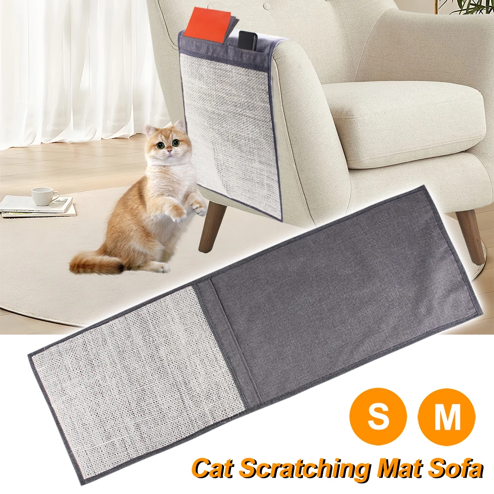Cat Scratching Mat Sofa Protector With 2 Pockets Natural Sisal Cat Scratcher Couch Armrest Cover Easy Installation Scratch Pad
Cat Scratching Mat Sofa Protector With 2 Pockets Natural Sisal Cat Scratcher Couch Armrest Cover Easy Installation Scratch Pad