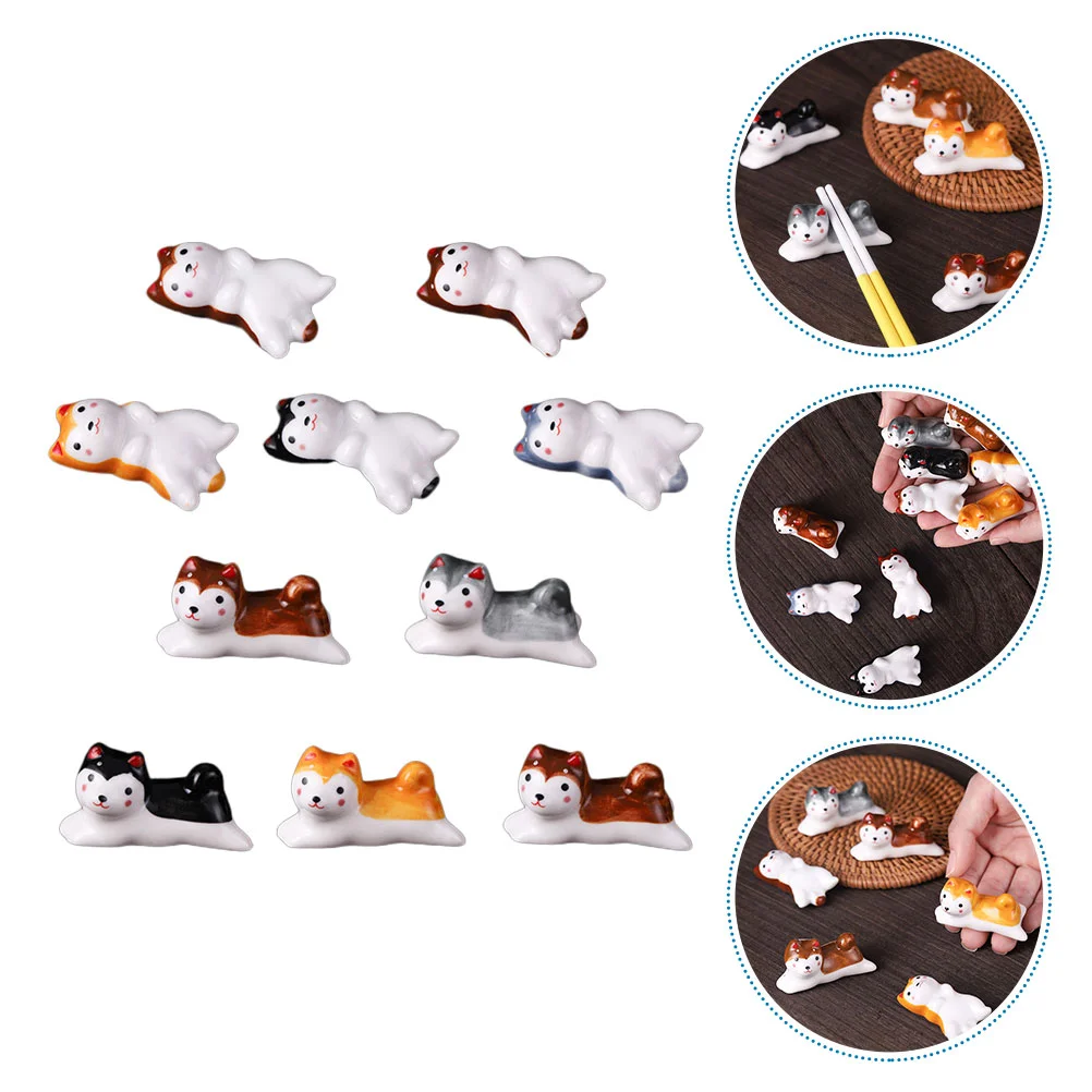 10pcs Cute Dog Chopstick Rests Ceramic Chopstick Stand Spoon Rests Dinner Spoon Fork Holder
10pcs Cute Dog Chopstick Rests Ceramic Chopstick Stand Spoon Rests Dinner Spoon Fork Holder