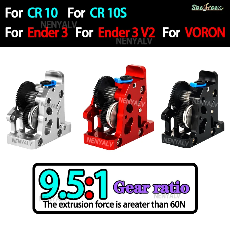 Для VORON Ender 3, жесткий стальной редуктор, высокоскоростной двигатель для CR10 CR-10S Ender3 V2 HGX LITE, экструдер с двойной передачей
Для VORON Ender 3, жесткий стальной редуктор, высокоскоростной двигатель для CR10 CR-10S Ender3 V2 HGX LITE, экструдер с двойной передачей