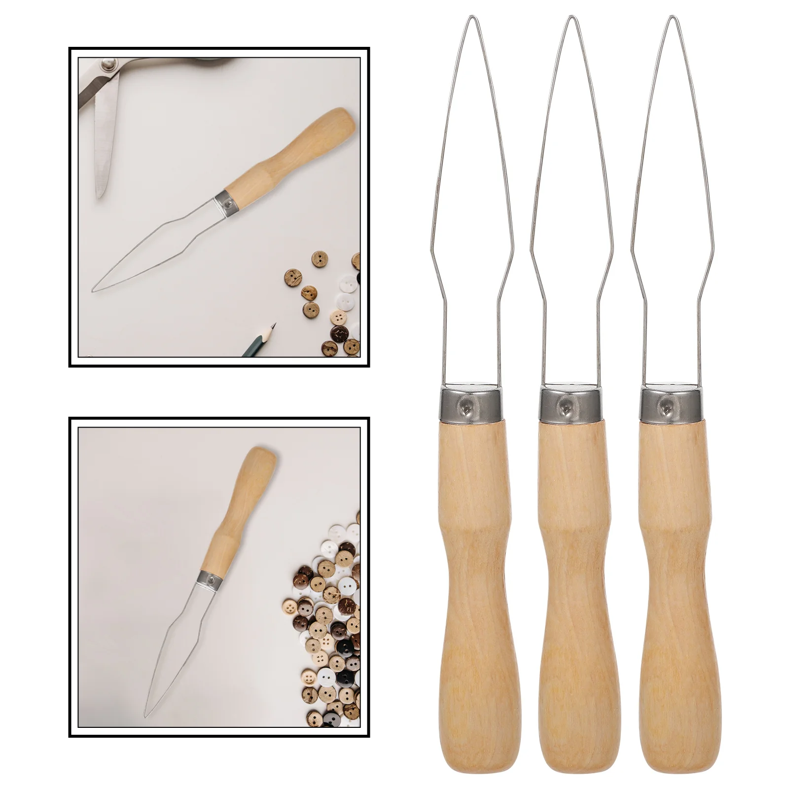 3pcs Button Hook Tool Wooden Handle Stainless Steel Hook Portable Button Helper for Men Elderly Seniors
3pcs Button Hook Tool Wooden Handle Stainless Steel Hook Portable Button Helper for Men Elderly Seniors