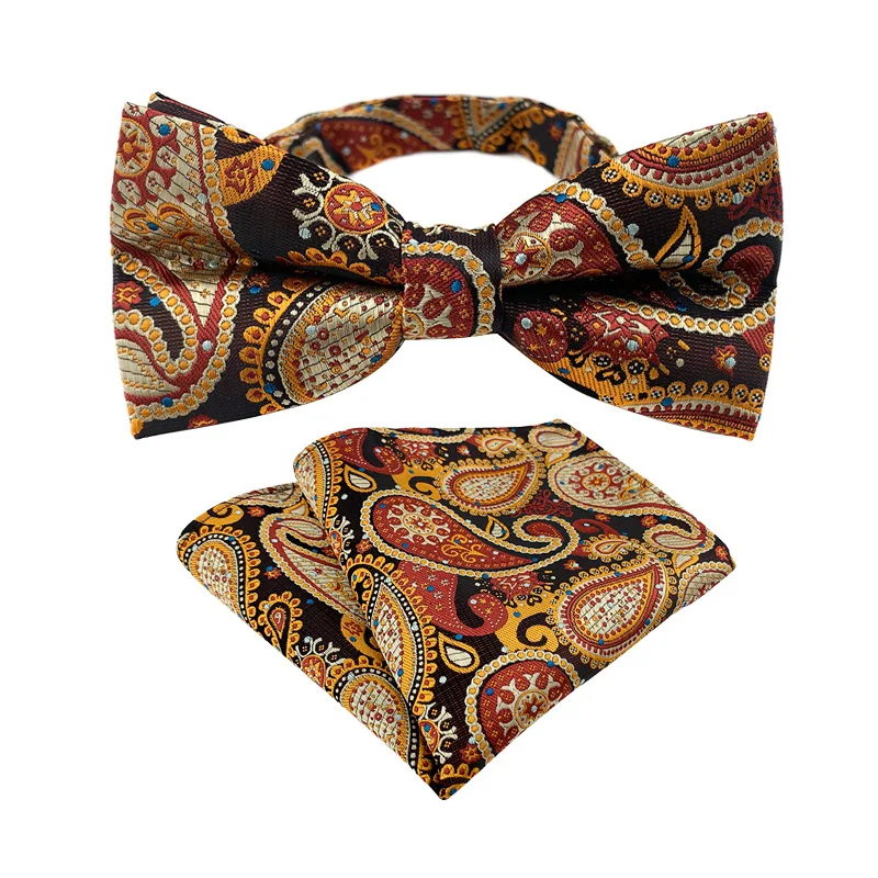 New Paisley Bow Tie Pocket Square Set Pajaritas Para Hombre Costume Homme De Luxe Pour Le Mariage
New Paisley Bow Tie Pocket Square Set Pajaritas Para Hombre Costume Homme De Luxe Pour Le Mariage