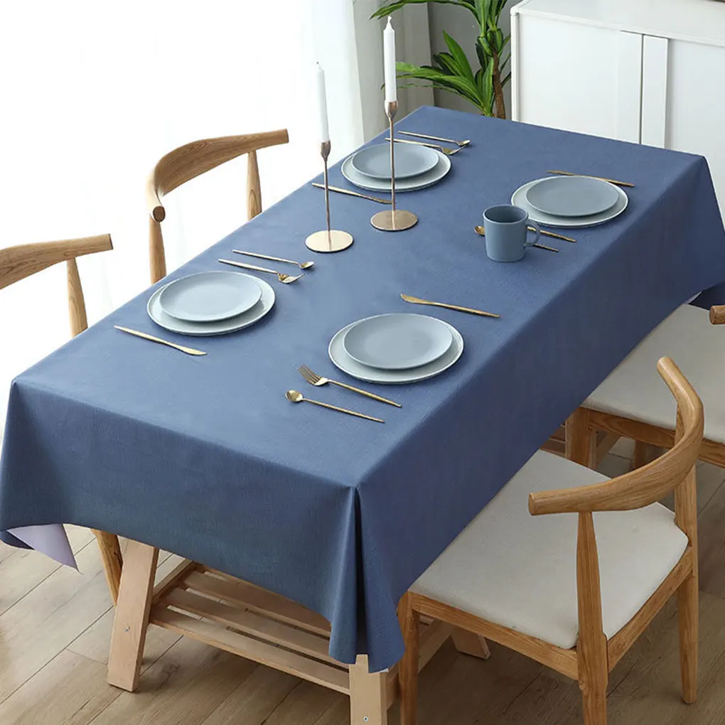 

Easy Wash PVC Table Cover For Rectangular Tables Elegant And Durable Easy Care Table Linens