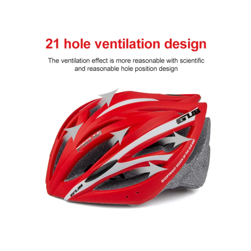 GUB M1 Ultralight 21 Holes Vents Cycling MTB Mountain Road Bicycle Bike Helmet Women Men Integrally-Molded Visor 55-61CM Helmet
GUB M1 Ultralight 21 Holes Vents Cycling MTB Mountain Road Bicycle Bike Helmet Women Men Integrally-Molded Visor 55-61CM Helmet