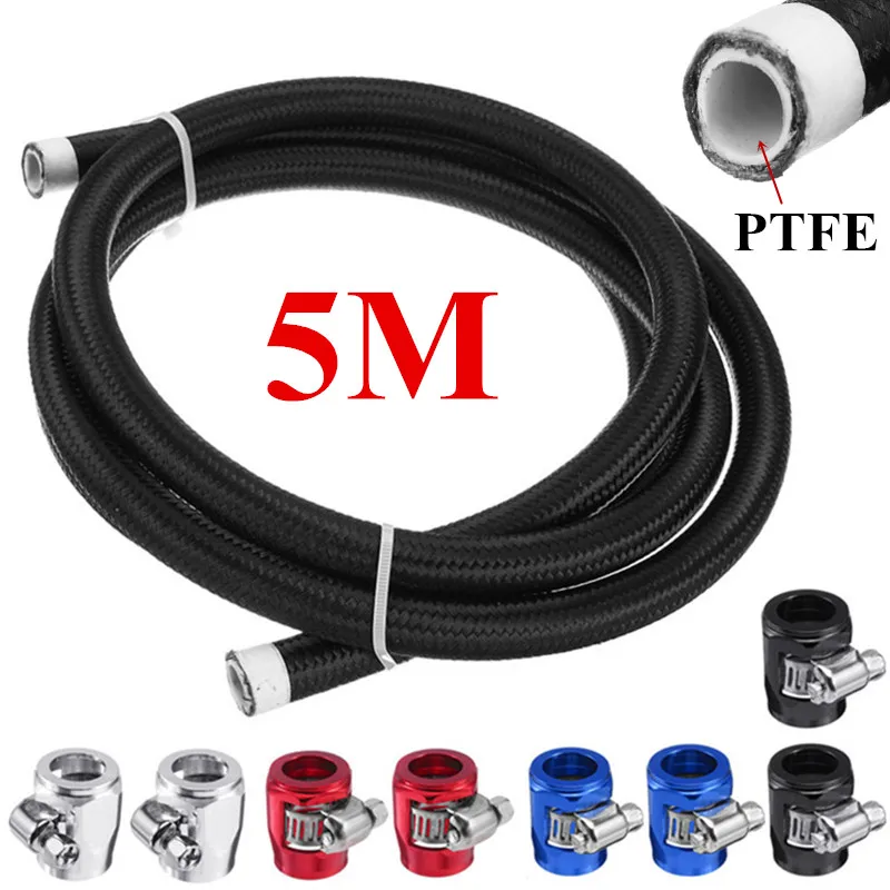 5M AN4 AN6 AN8 AN10 AN12 Universal Car Oil Gas Cooler Fuel Hose Tube Pipe Clamps Suit Nylon Stainless Steel Braided Inside PTFE
5M AN4 AN6 AN8 AN10 AN12 Universal Car Oil Gas Cooler Fuel Hose Tube Pipe Clamps Suit Nylon Stainless Steel Braided Inside PTFE