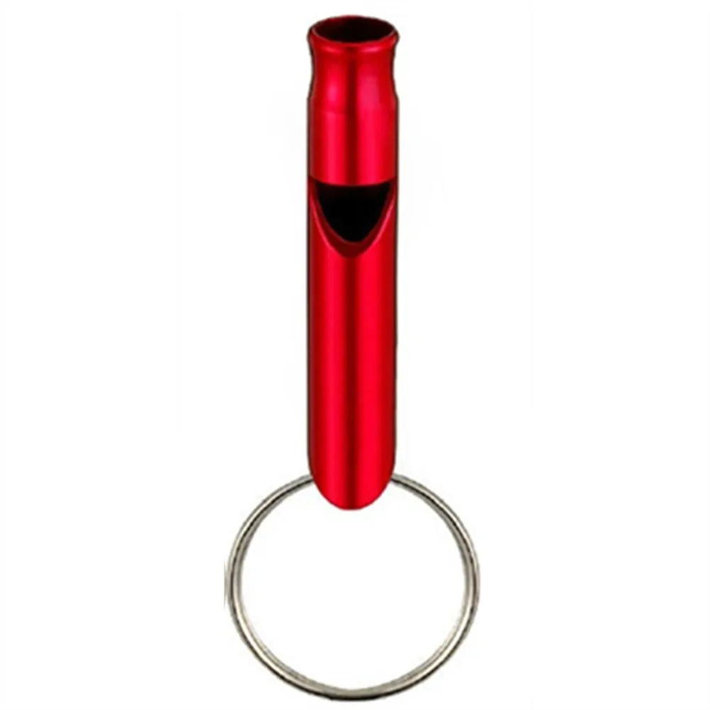 

Hiking Keychain Whistle Outdoor 1pc Training 45*8mm Aluminum Alloy Distress Feeding For Birds For Training Pets