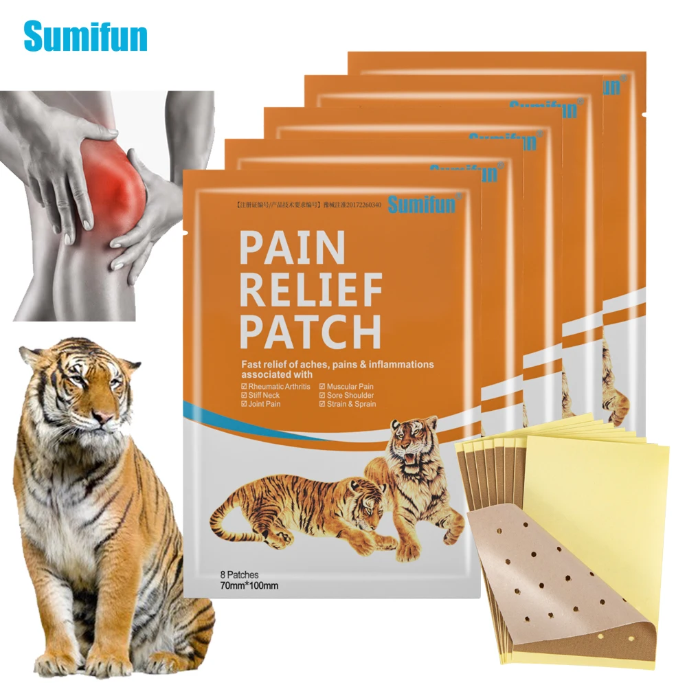 

8/16/24/40pcs Tiger Balm Pain Relief Patch Rheumatoid Arthritis Painkiller Sticker Knee Joint Muscle Ache Health Medical Plaster