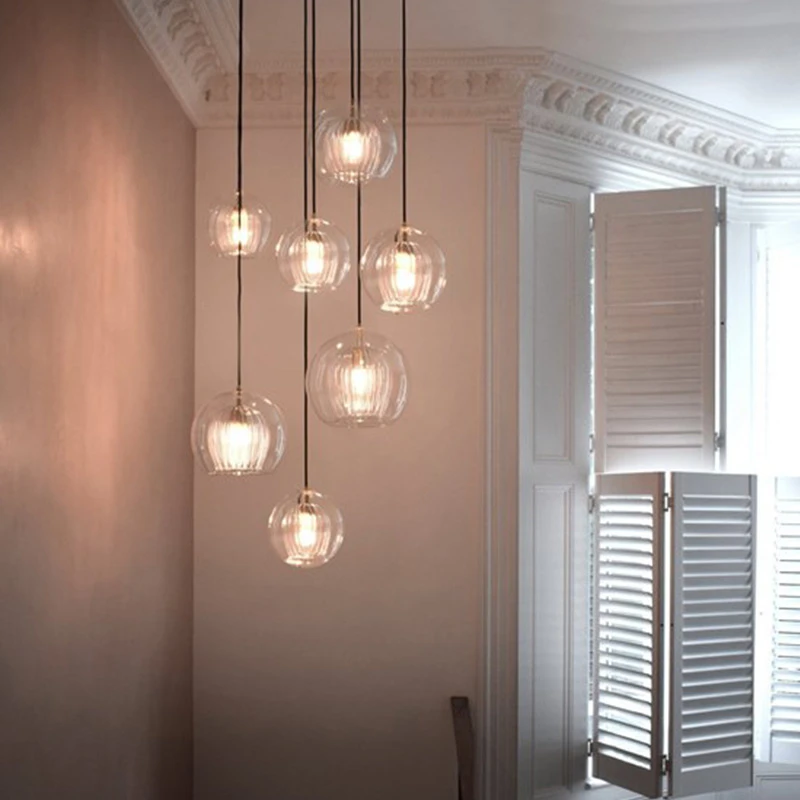 Nordic Glass Pendant Light LED Bedroom Windowsill Lighting Fixtures Double Glazed Dining Room Living Room Staircase Pendant Lamp
Nordic Glass Pendant Light LED Bedroom Windowsill Lighting Fixtures Double Glazed Dining Room Living Room Staircase Pendant Lamp