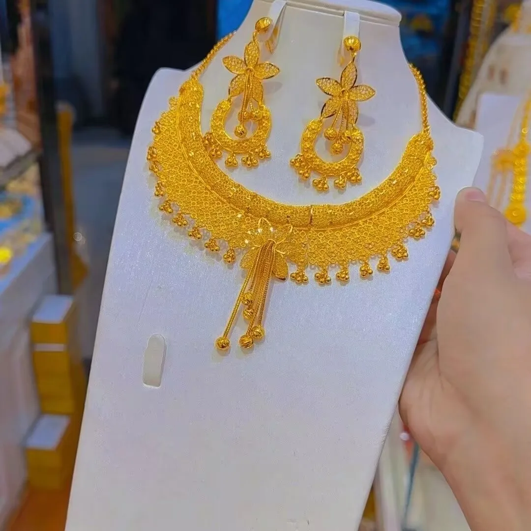 New Nigeria Europe Dubai 24K Gold Plated Necklace Earrings for Wedding Party Gifts Jewelry Set for Lovers 1 Mallzona S7d412f07353c4b0cad222355362c1af6v New Nigeria Europe Dubai 24K Gold Plated Necklace Earrings for Wedding Party Gifts Jewelry Set for Lovers Mallzona