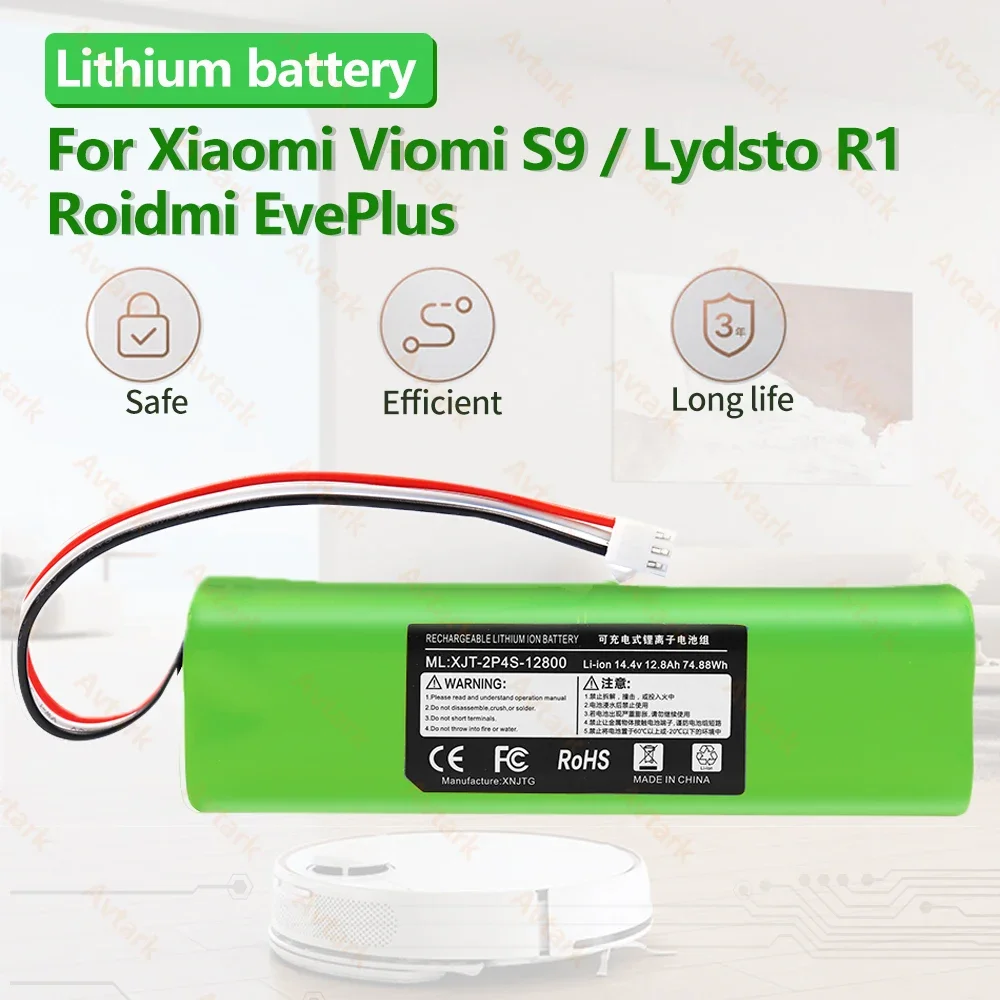Original Lydsto R1 Rechargeable Li-ion Battery Robot Vacuum Cleaner R1 Battery Pack with Capacity 12800mAh
Original Lydsto R1 Rechargeable Li-ion Battery Robot Vacuum Cleaner R1 Battery Pack with Capacity 12800mAh