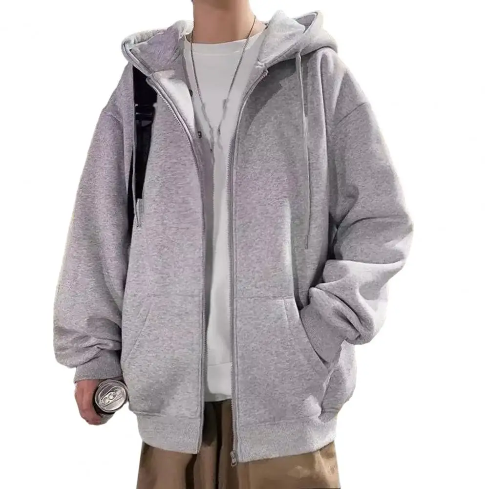 Loose Men Coat Streetwear Jacket for Men Hooded Drawstring Thick Warm Coat with Elastic Cuff Fall/winter Essential Breathable
Loose Men Coat Streetwear Jacket for Men Hooded Drawstring Thick Warm Coat with Elastic Cuff Fall/winter Essential Breathable