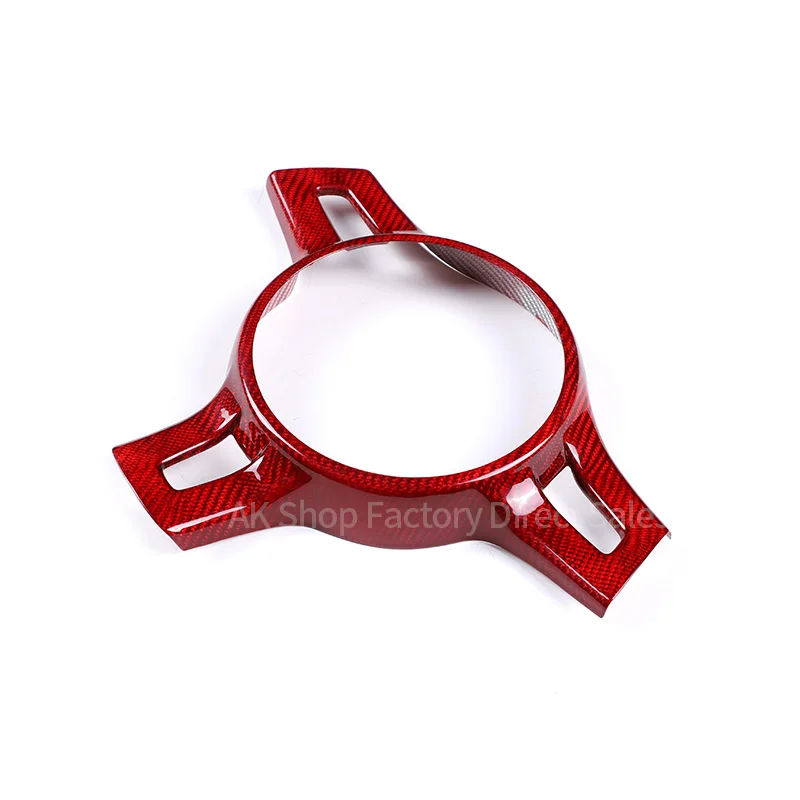 Car Steering Wheel Decorative Frame Cover True Carbon Fiber Red Interior Accessories For Porsche 911 Boxster Cayman 2010-2015
Car Steering Wheel Decorative Frame Cover True Carbon Fiber Red Interior Accessories For Porsche 911 Boxster Cayman 2010-2015