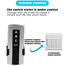 Wireless 3 Channel ON/OFF Lamp Remote Control Switch Receiver Transmitter 220V Three-way Wireless Remote Control Switch Lamps
Wireless 3 Channel ON/OFF Lamp Remote Control Switch Receiver Transmitter 220V Three-way Wireless Remote Control Switch Lamps