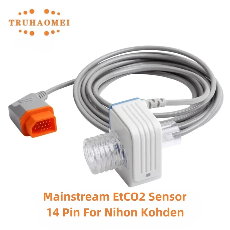 

Mainstream EtCO2 Sensor Capnograph CO2 Module For Monitor Philips Mindray Comen Contec Yonker Bionet Nihon Kohden Zoll BLT