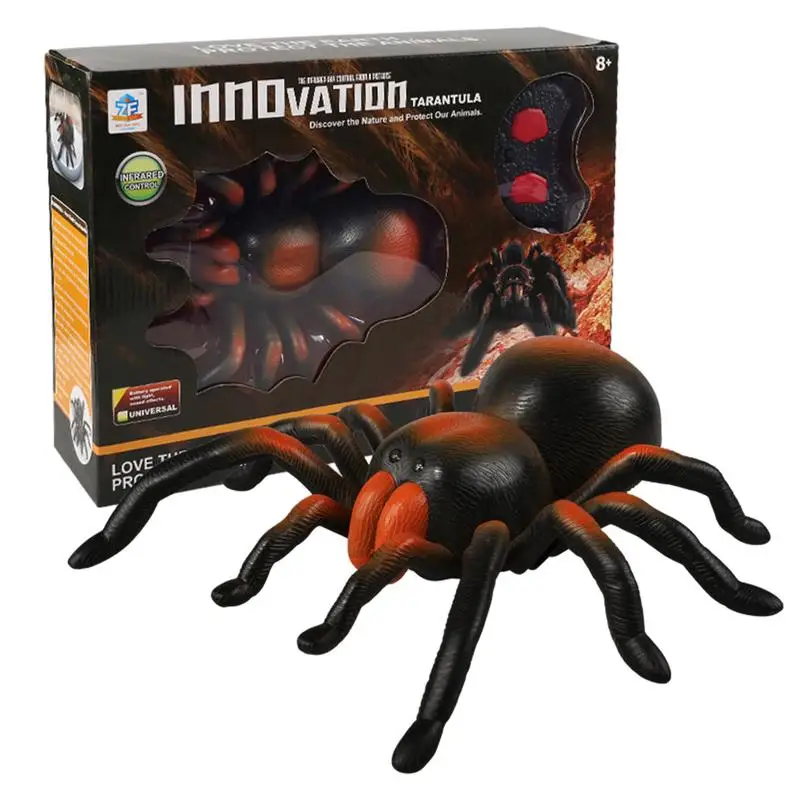 

Halloween Spider Toy Halloween Spider With Red Lighting Eyes Electronic Animal Toys And Playsets Spooky Haunted House Graveyard