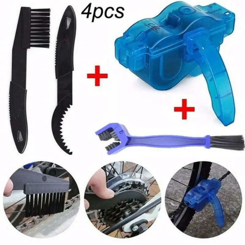

Bike Cleaning Kit Cycling Chain Cleaner Scrubber Brushes Mountain Bike Wash Tool Set Repair Tools Accessories