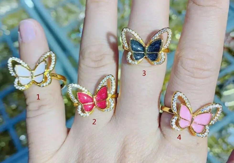 1pcs Butterfly Enamel Rings Zircon Jewelry Ring Layer Metal Accessories Jewelrys For Women Adjustable Stackable fg4s
1pcs Butterfly Enamel Rings Zircon Jewelry Ring Layer Metal Accessories Jewelrys For Women Adjustable Stackable fg4s