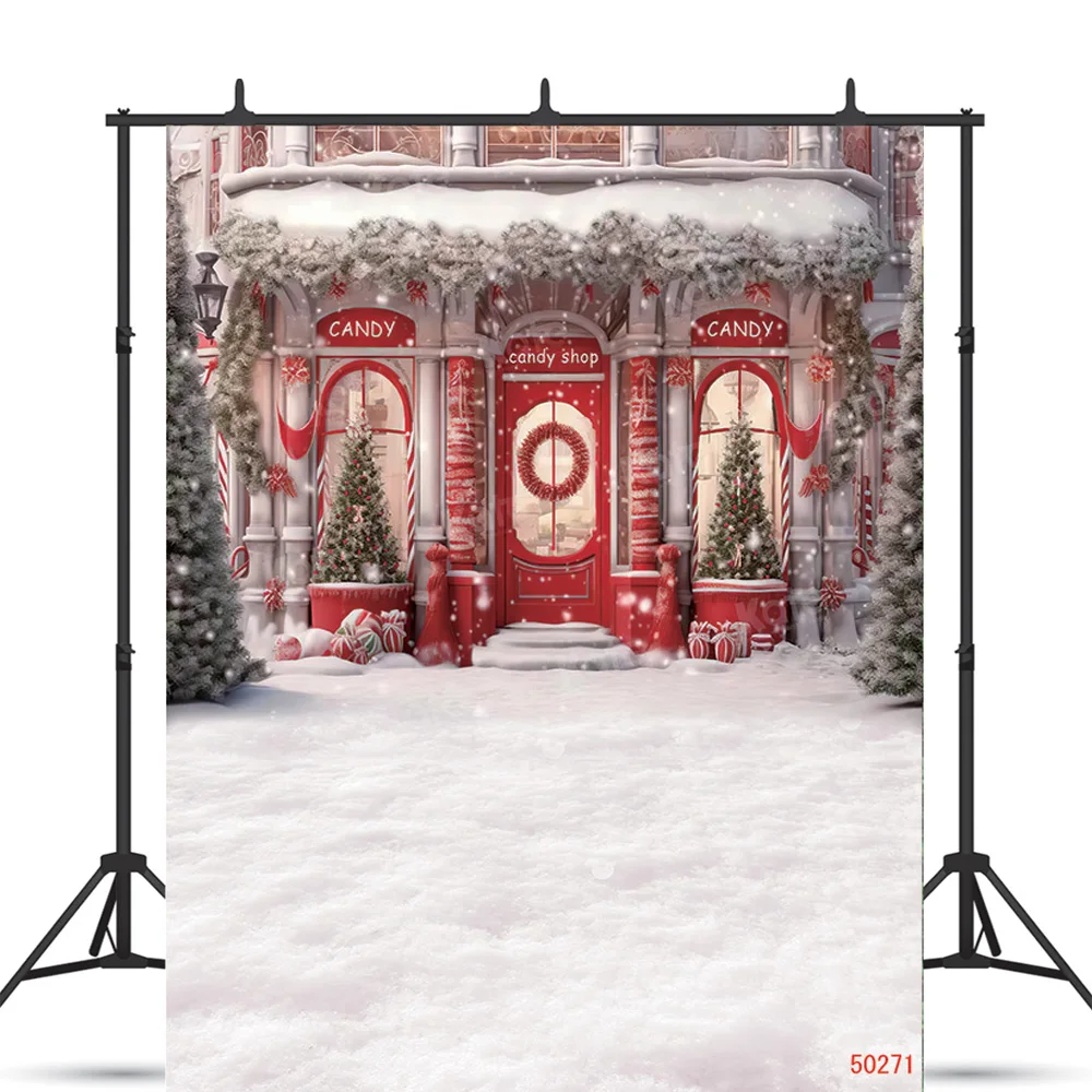 

SHUOZHIKE Art Fabric Christmas Theme Photography Background Props Pine Tree Family Festival Backdrops For Photo Studio ZM-08