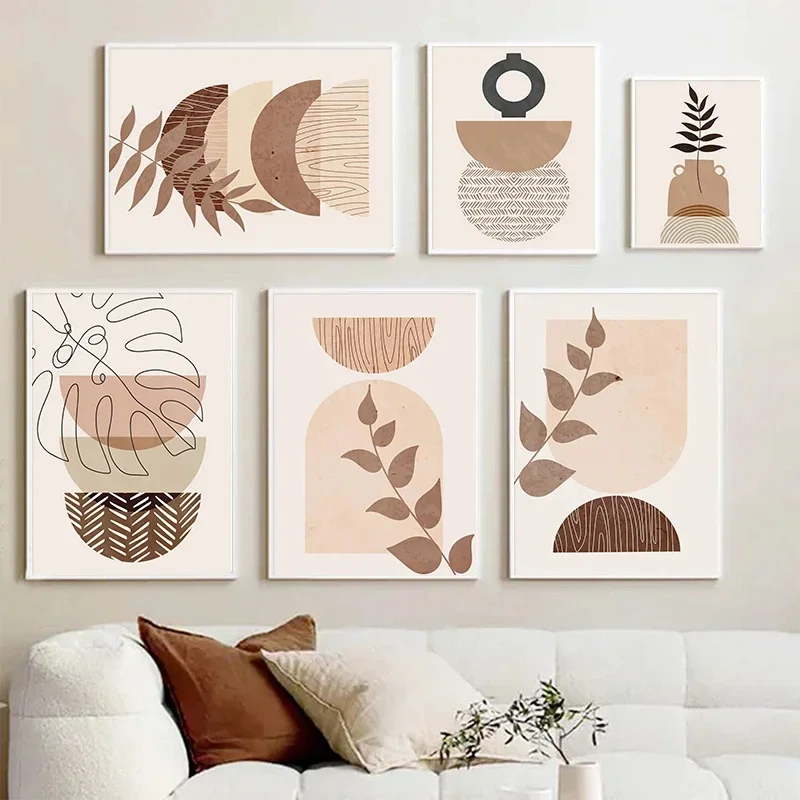 Monstera Leaves Geometric AbstractPosters Boho Beige Plant Canvas Painting Living Room Wall Art Prints Pictures For Home Decor
Monstera Leaves Geometric AbstractPosters Boho Beige Plant Canvas Painting Living Room Wall Art Prints Pictures For Home Decor