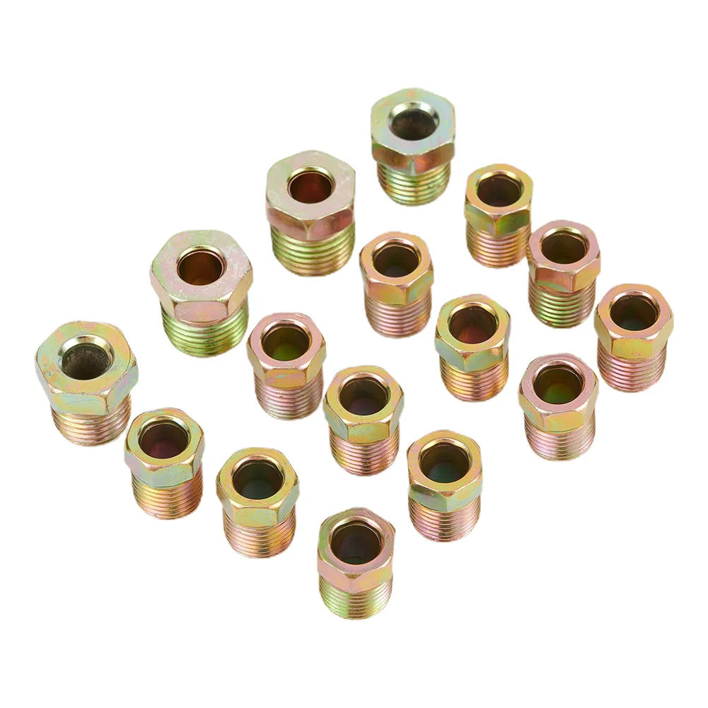 35 Pcs Brake Line Fitting Nuts Kit Iron Plating Zinc Tube Nuts For Inverted Flares On 3/16 & 1/4 Tube Tubing Car Accessories
35 Pcs Brake Line Fitting Nuts Kit Iron Plating Zinc Tube Nuts For Inverted Flares On 3/16 & 1/4 Tube Tubing Car Accessories