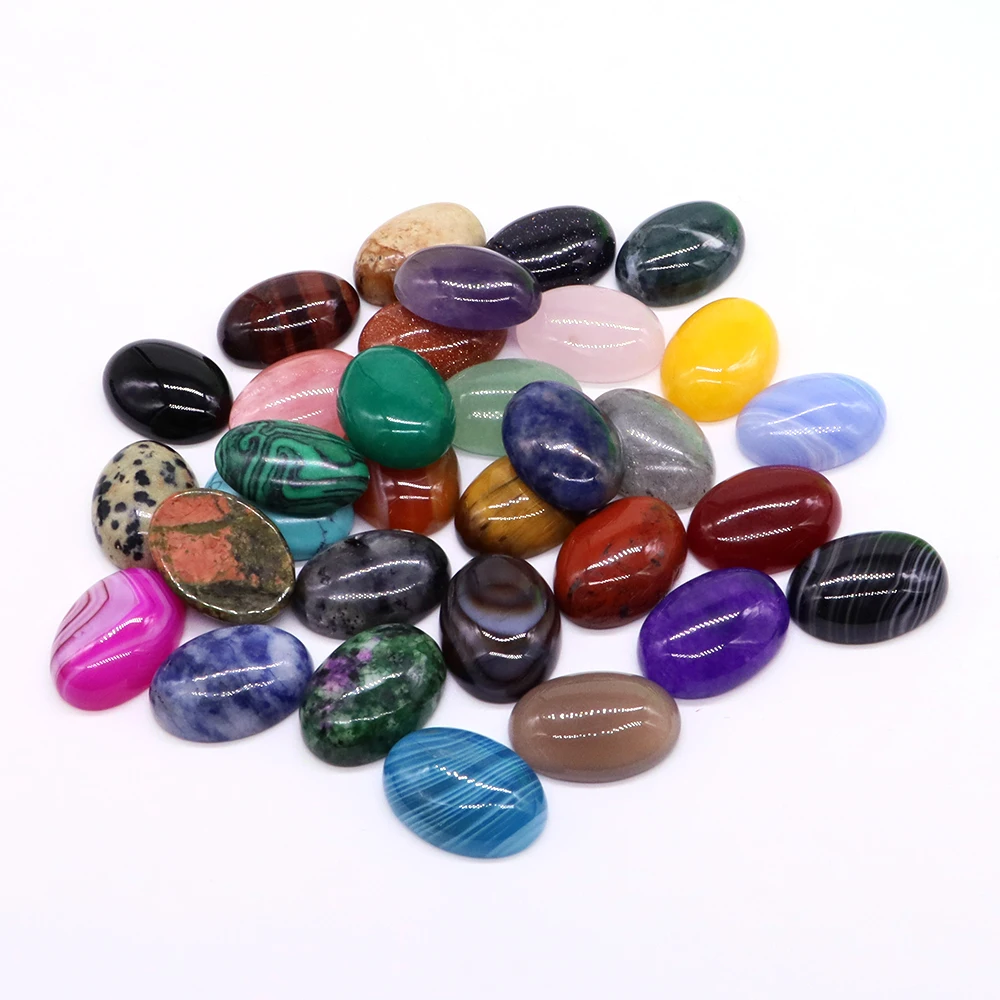 10pcs / Lot Oval Cabochon Loose Beads Natural Crystal Stone Quartz Flat Back Cameo Fit Pendant For Jewelry Charm Diy Necklace
10pcs / Lot Oval Cabochon Loose Beads Natural Crystal Stone Quartz Flat Back Cameo Fit Pendant For Jewelry Charm Diy Necklace