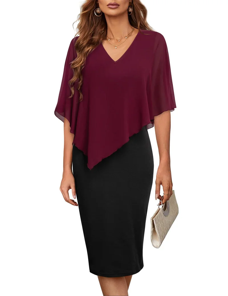Female Summer Party Commuter Mid-waist Gown Women's V Neck Chiffon Shawl Dress Elegant Print Slim Fit Sleeveless Wrap Hip Dressy
Female Summer Party Commuter Mid-waist Gown Women's V Neck Chiffon Shawl Dress Elegant Print Slim Fit Sleeveless Wrap Hip Dressy