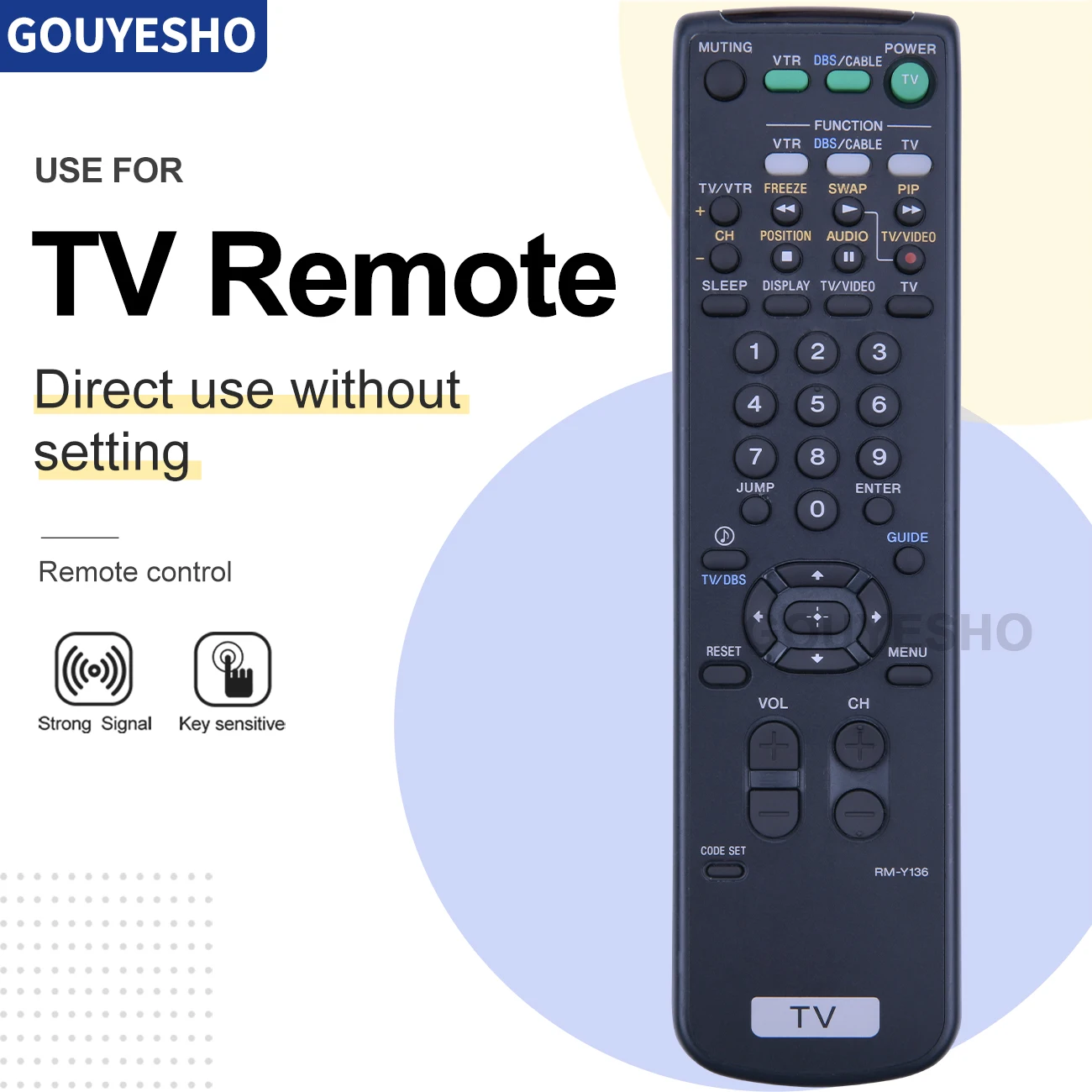 New Remote Control for Sony RM-Y136 RM-Y136A RM-Y136S RM-Y137 Y167 RM-Y135A Plamsma LCD LED TV
New Remote Control for Sony RM-Y136 RM-Y136A RM-Y136S RM-Y137 Y167 RM-Y135A Plamsma LCD LED TV