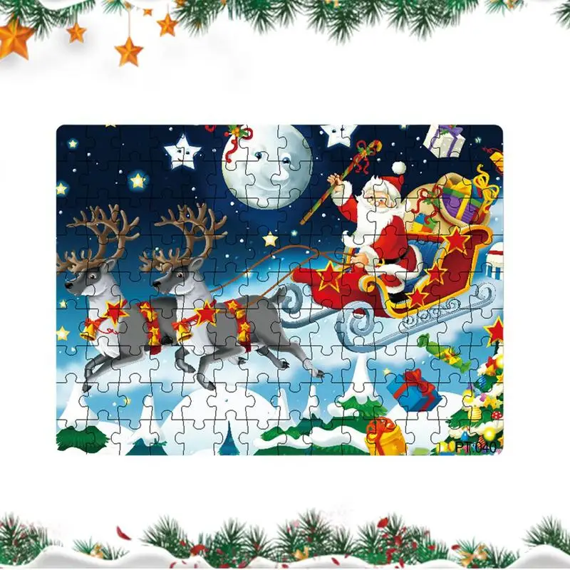 

Santa Claus Jigsaw Puzzles Cardboard Jigsaw Puzzles Educational Game Christmas Puzzles For Boys And Girls Birthday Gift