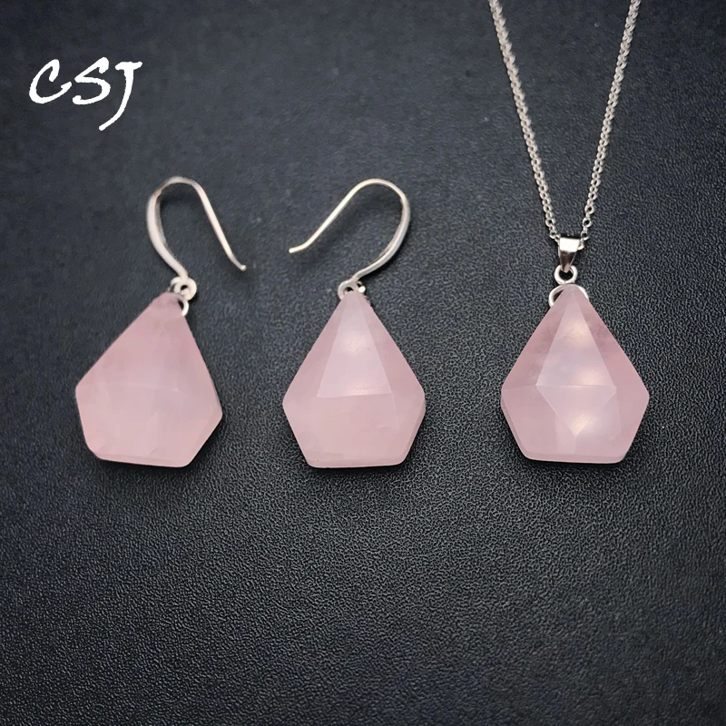 Новинка, набор ювелирных изделий из натурального розового кварца, серебро 925 пробы, драгоценный камень, 17*21 мм, для женщин, вечерние на день рождения, модный подарок для ювелирных изделий 
Новинка, набор ювелирных изделий из натурального розового кварца, серебро 925 пробы, драгоценный камень, 17*21 мм, для женщин, вечерние на день рождения, модный подарок для ювелирных изделий