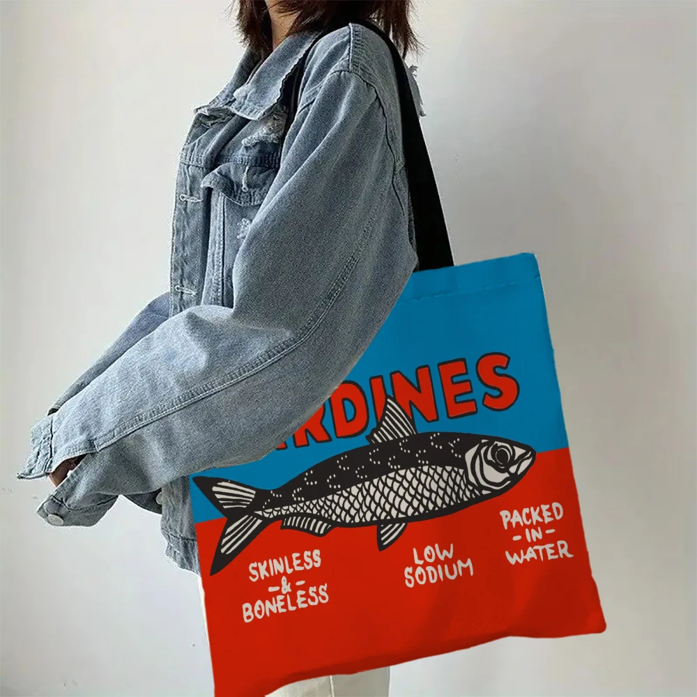 Sardine Graphic Tote Bag 8 S7d4cf3a7a60a46778b861f0d9168a40bs