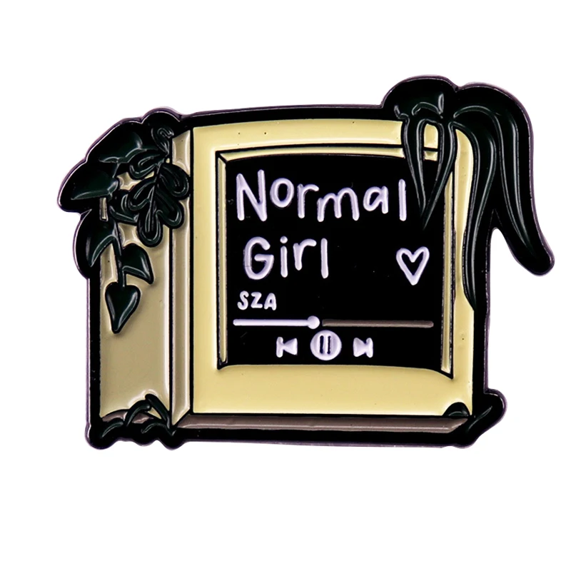 A3092 Retro TV Normal girl Music lyrics Enamel Pin Badge Brooch Lapel Collar Pins Brooch Badge Backpack Hat Jewelry Accessories
A3092 Retro TV Normal girl Music lyrics Enamel Pin Badge Brooch Lapel Collar Pins Brooch Badge Backpack Hat Jewelry Accessories