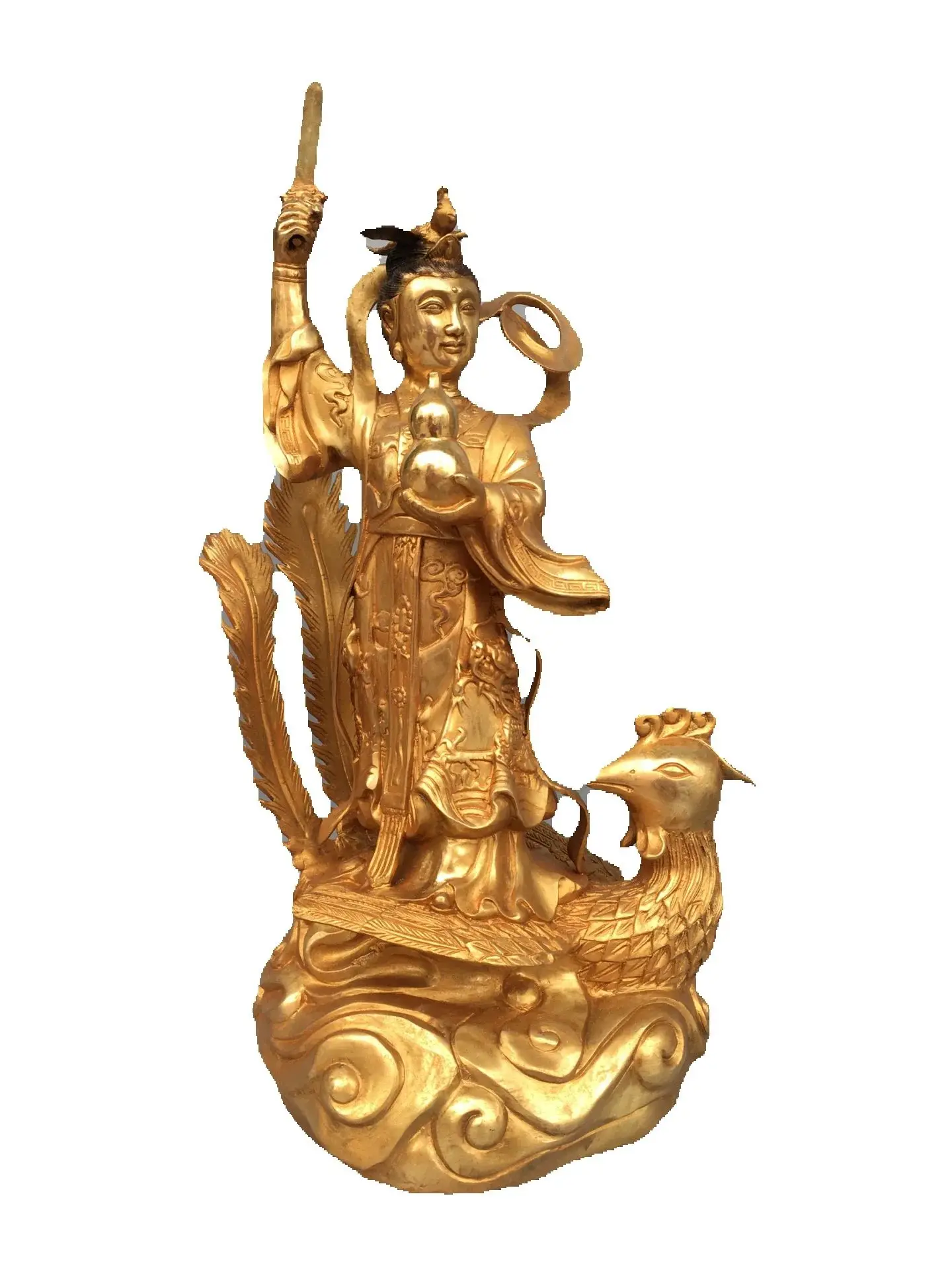 46CM bronze gilded statue of the Nine Heavenly Empress Buddha is exquisitely crafted and uniquely shaped, with a thick and thick
46CM bronze gilded statue of the Nine Heavenly Empress Buddha is exquisitely crafted and uniquely shaped, with a thick and thick