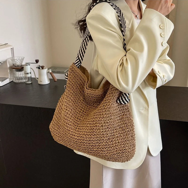 Vintage Handmade Raffia Crossbody Bag 5 S7d4f457849a747aab97fb2afe46dafaet