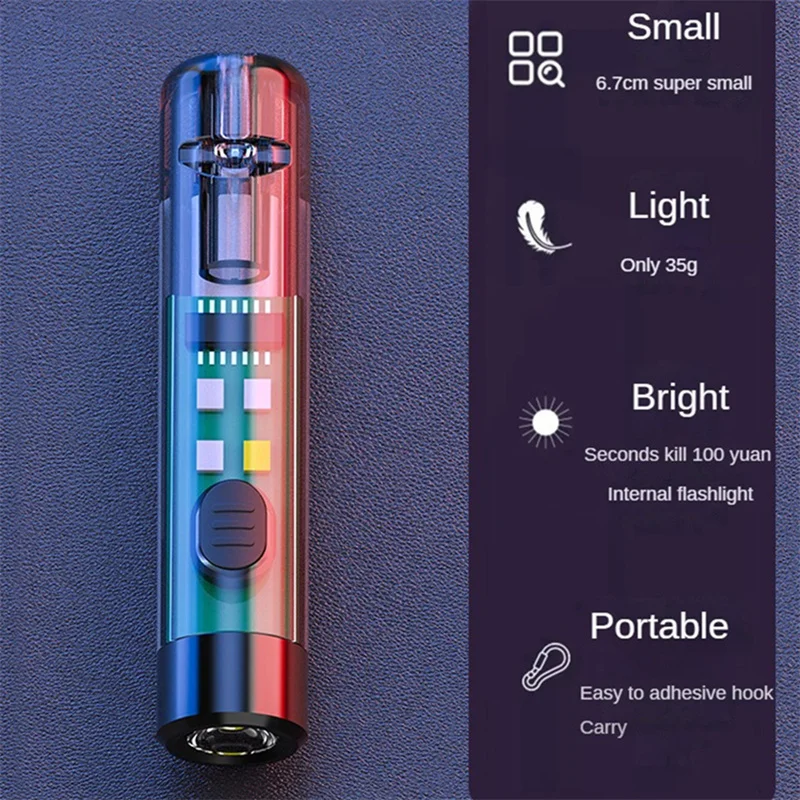 Mini Powerful Flashlight with Strong Magnetic Work Keychain Light Portable Waterproof Camping Light with UV Torch
Mini Powerful Flashlight with Strong Magnetic Work Keychain Light Portable Waterproof Camping Light with UV Torch