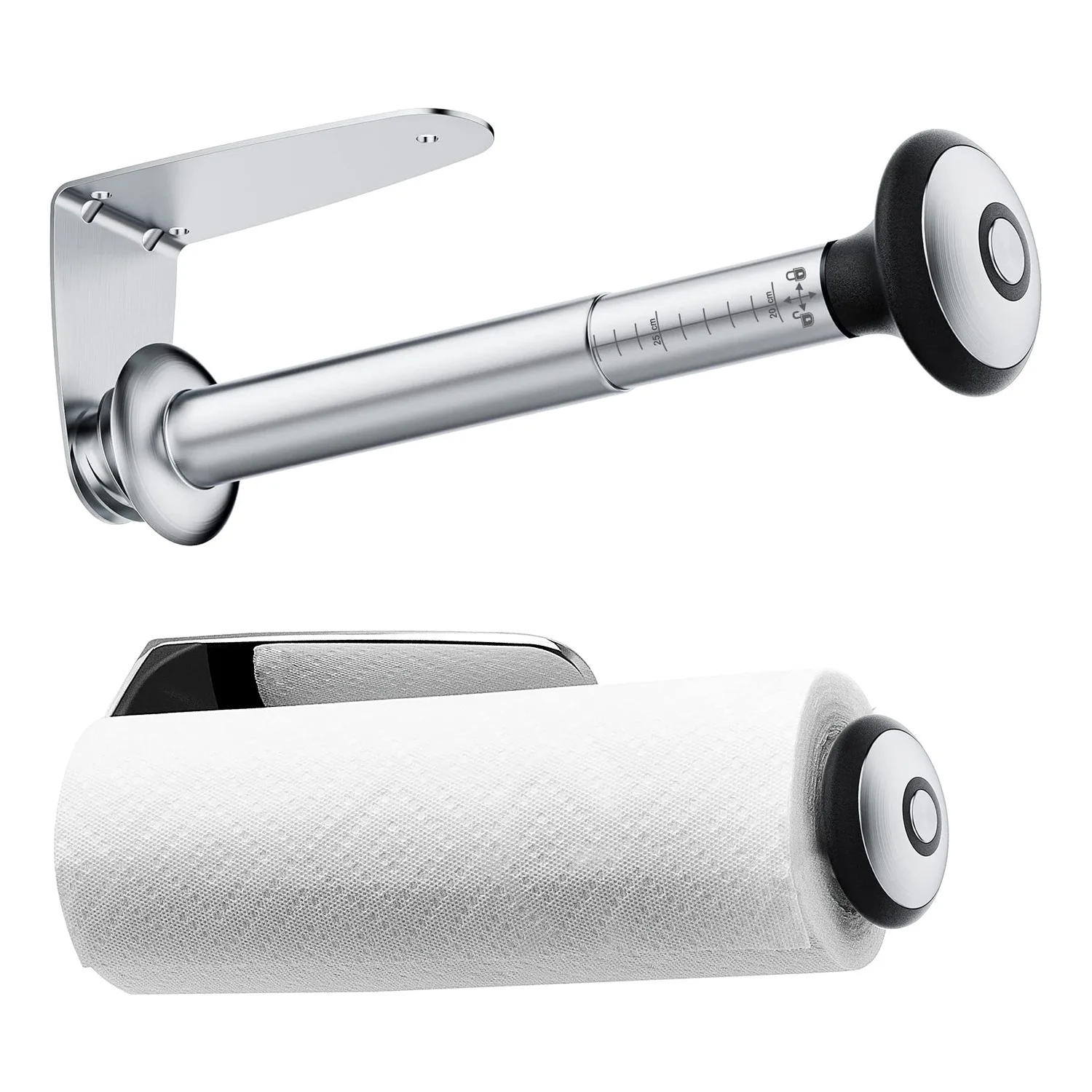 Stainless Steel Tissue Holder Kitchen Bathroom Adhesive Cabinet Wall Mounted Paper Roll Holder Vertical Cling Film Storage Rack
Stainless Steel Tissue Holder Kitchen Bathroom Adhesive Cabinet Wall Mounted Paper Roll Holder Vertical Cling Film Storage Rack