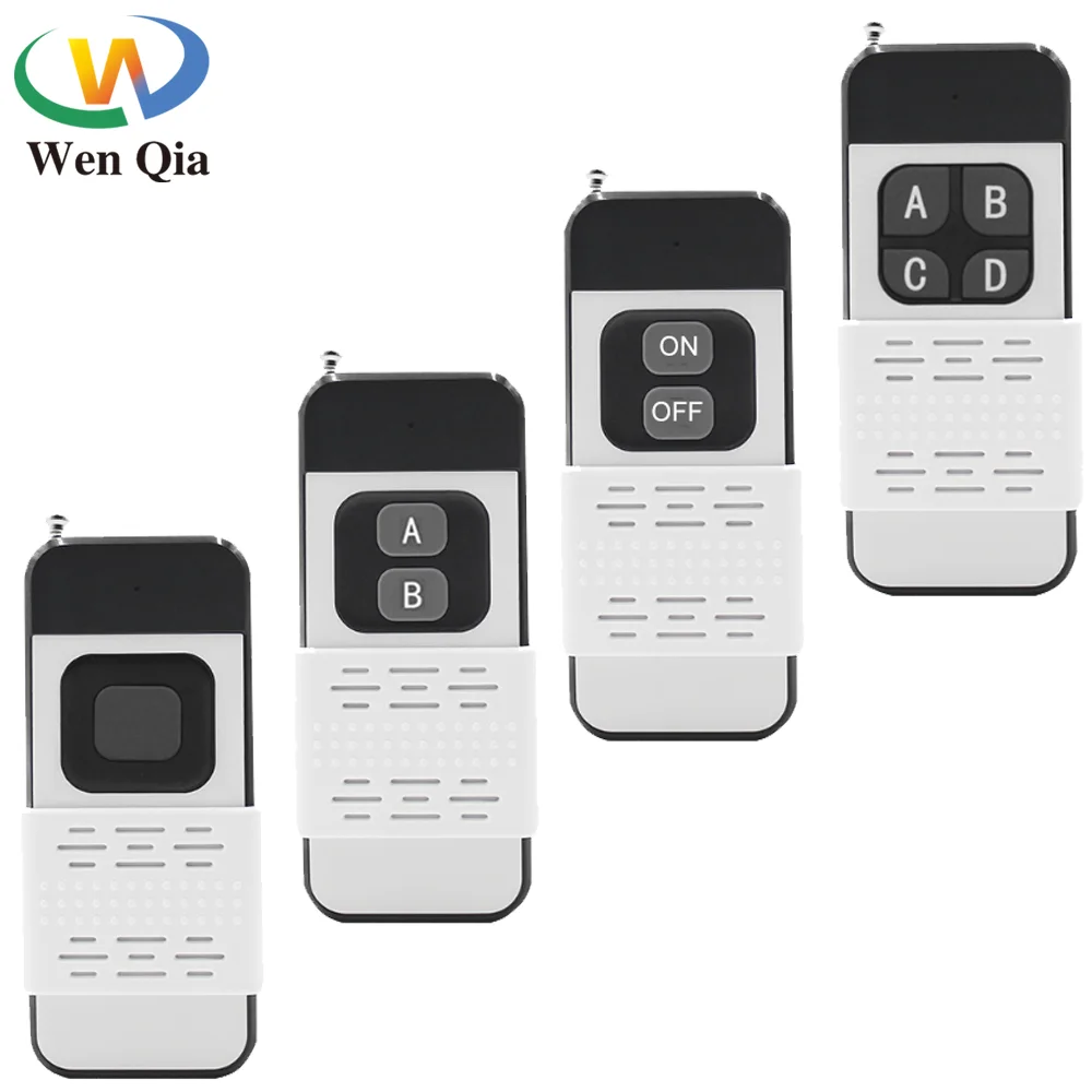 433.92Mhz Wireless RF Remote Control 1/2/4 Buttons 1527Learning Code Transmitter for Light/Gate/Garage Door/motor Controller
433.92Mhz Wireless RF Remote Control 1/2/4 Buttons 1527Learning Code Transmitter for Light/Gate/Garage Door/motor Controller