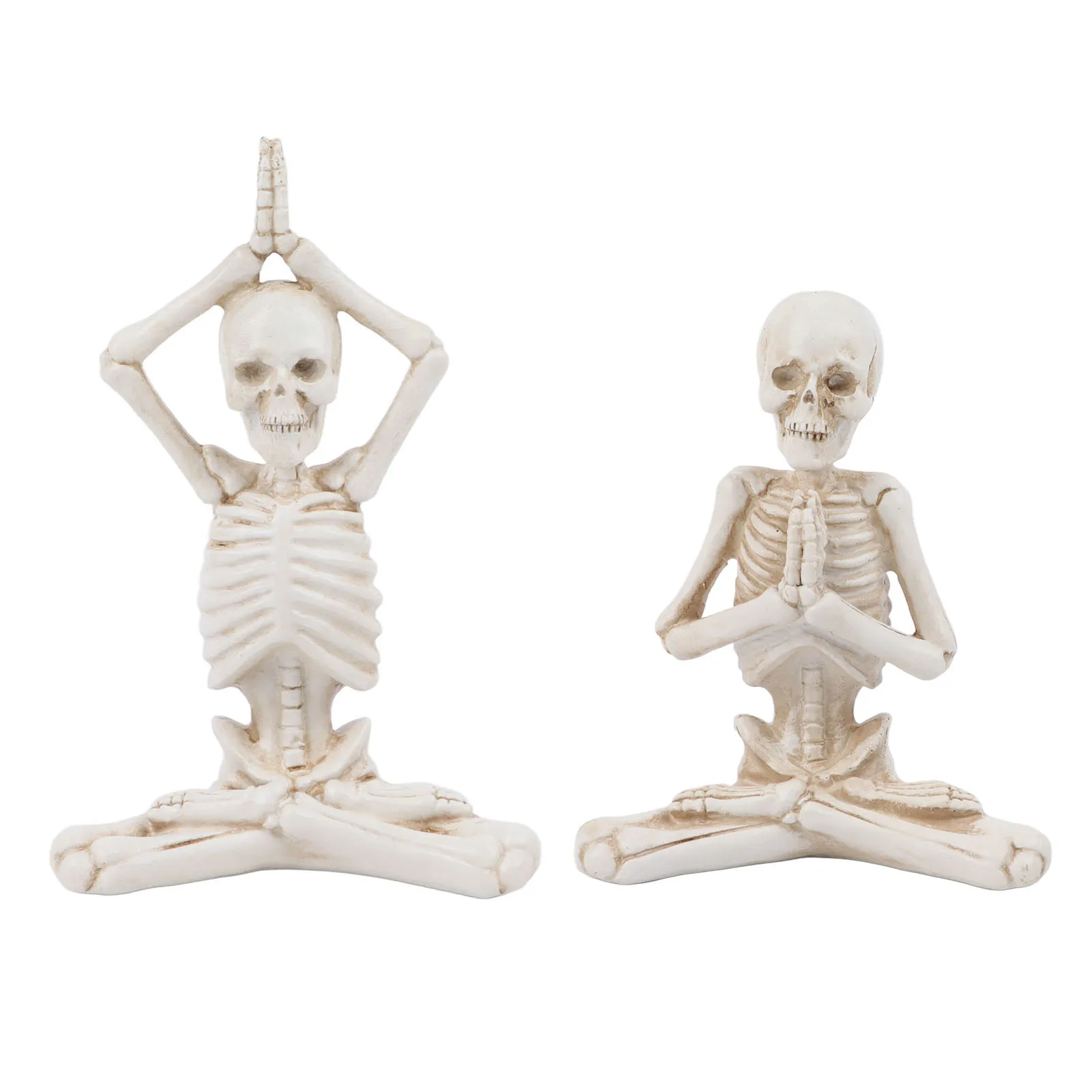 

Halloween Party Gothic Home Decoration Statues Room Decor Horrible Human Skeleton Figurines Head Skull Yoga Sculptures Gift