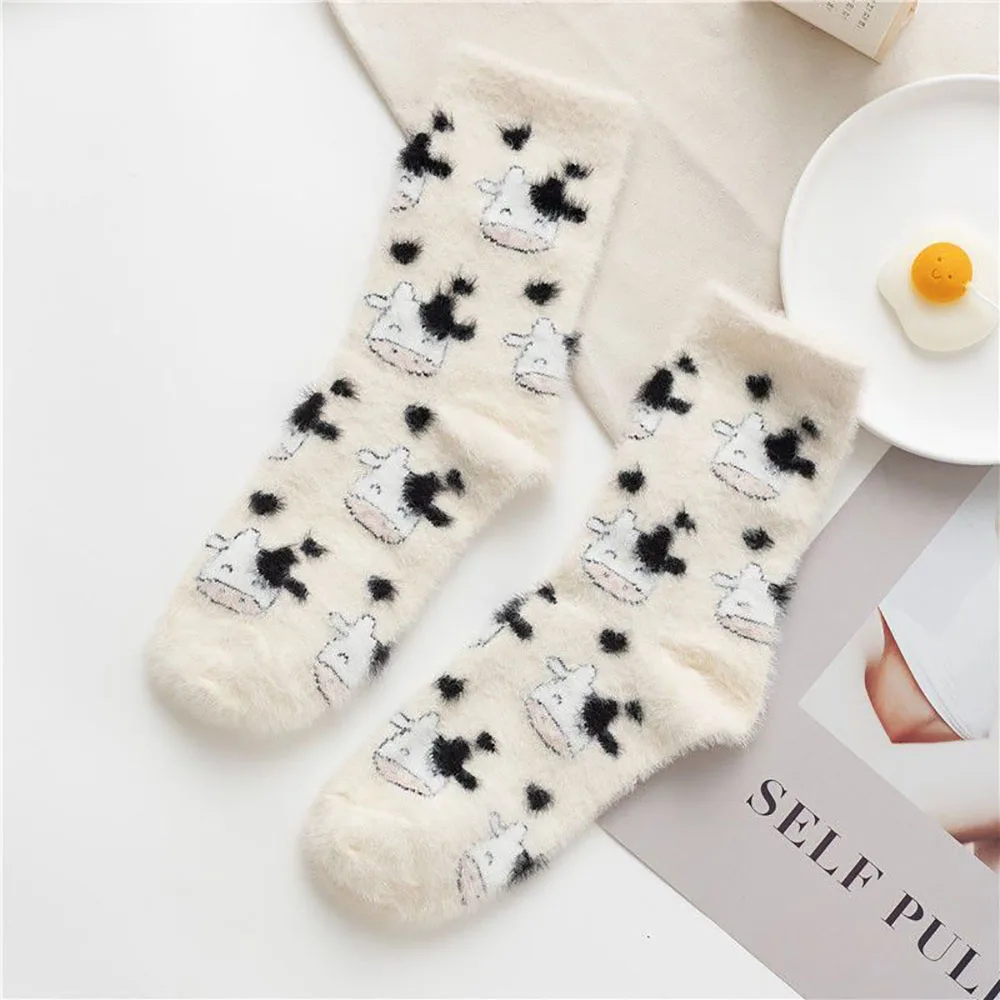 Women's Bed Socks Pure Color Warm Winter Mid Tube Socks Fashion Thick Mid-tube Sleep Socks Casual Cute Printed Hosiery
Women's Bed Socks Pure Color Warm Winter Mid Tube Socks Fashion Thick Mid-tube Sleep Socks Casual Cute Printed Hosiery