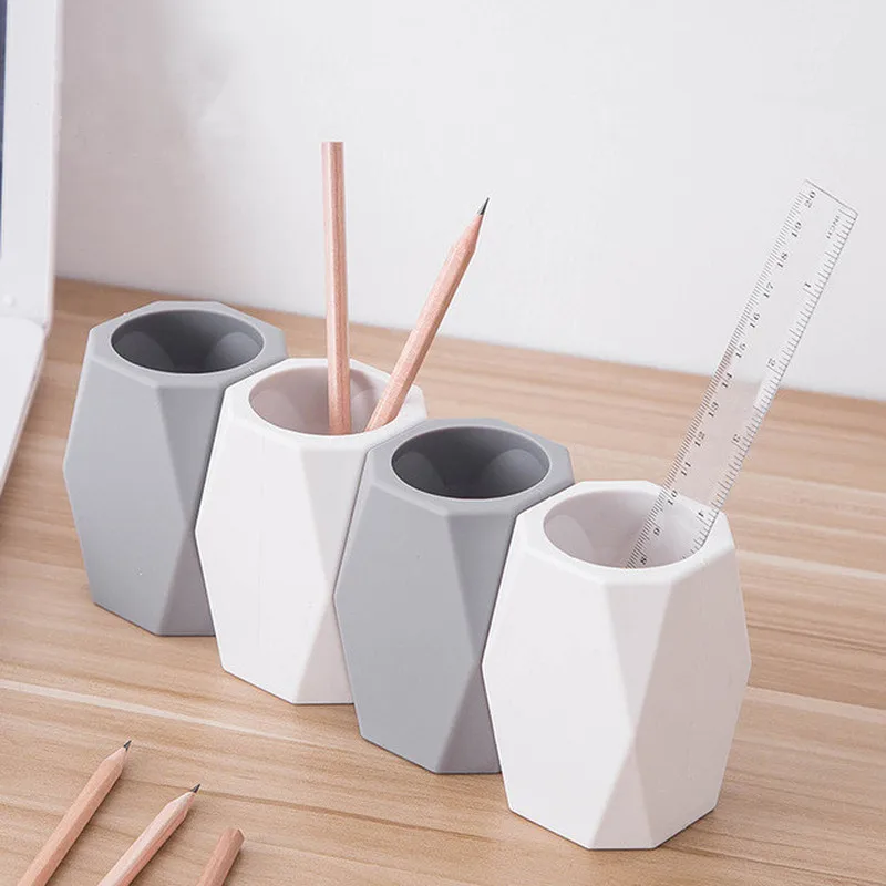 Geometric Silicone Pen Holder Pencil Stand Desktop makeup Storage Case Box Desk Office Organizer Stationery Gifts for Students
Geometric Silicone Pen Holder Pencil Stand Desktop makeup Storage Case Box Desk Office Organizer Stationery Gifts for Students