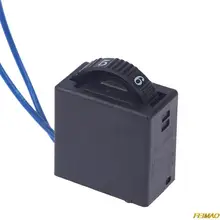 1Pc Black Motor Switch 230V 6A Electric Power Tool Plastic Speed Controller FA-8/1FE Positions Curve Saw Speed Switch Regulator
1Pc Black Motor Switch 230V 6A Electric Power Tool Plastic Speed Controller FA-8/1FE Positions Curve Saw Speed Switch Regulator