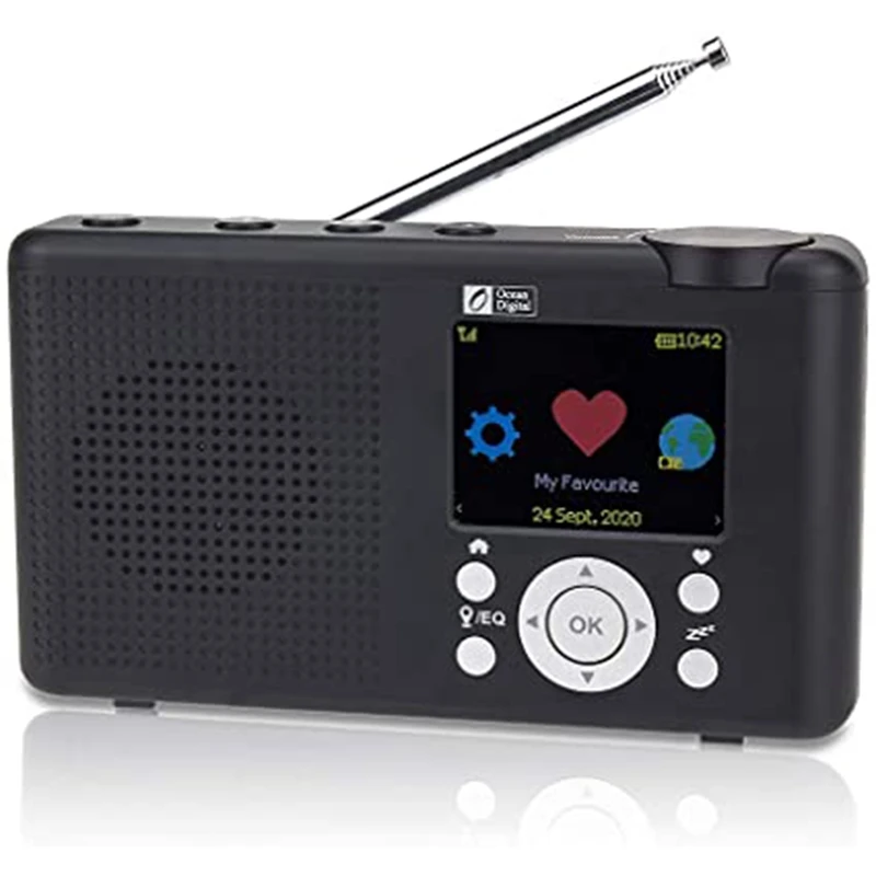 

WR-23F Radio Internet Portable 2,4 Inch Couleur LCD Rechargeable Batteries Wi-FI Bluetooth UPnP & DLNA Player Sleep