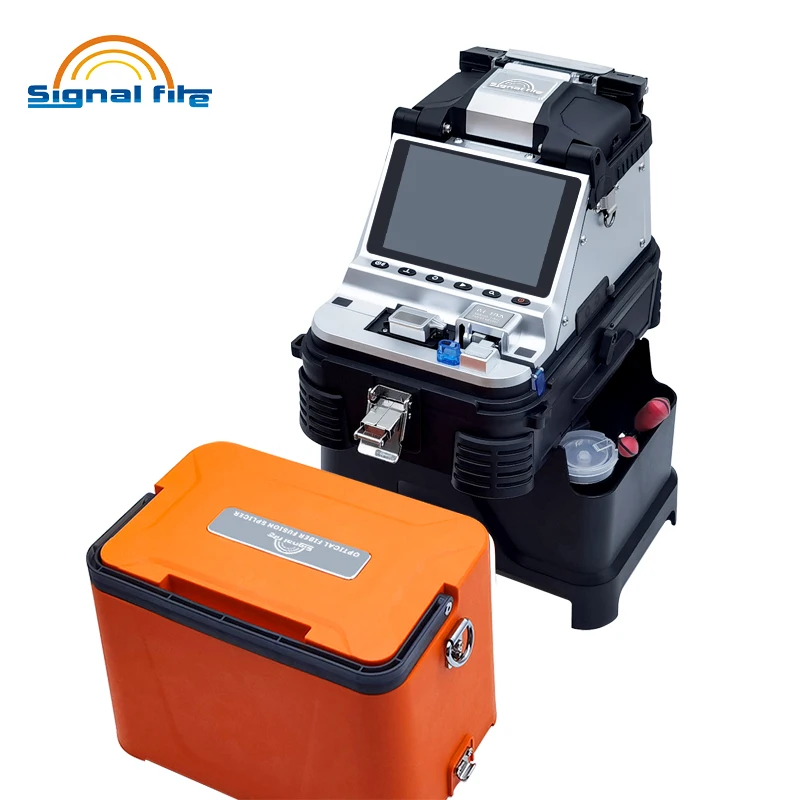 Signalfire AI-10A 6 motors Automatic Trunk Line Intelligent FTTH Fiber Optic Splicing Machine Optical Fiber Fusion Splicer
Signalfire AI-10A 6 motors Automatic Trunk Line Intelligent FTTH Fiber Optic Splicing Machine Optical Fiber Fusion Splicer