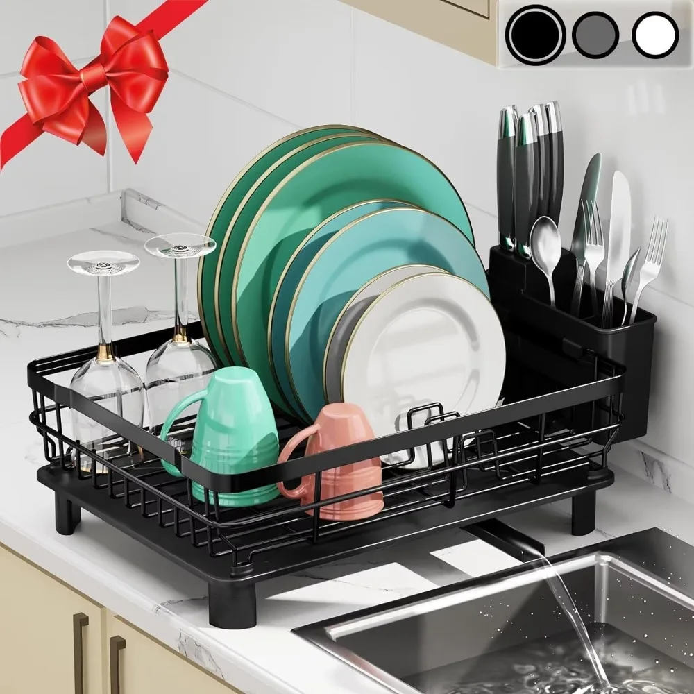 MOUKABAL Dish Drying Rack, Dish Rack,Dish Racks for Kitchen Counter,Dish Drainer with Removable Utensil Holder
MOUKABAL Dish Drying Rack, Dish Rack,Dish Racks for Kitchen Counter,Dish Drainer with Removable Utensil Holder
