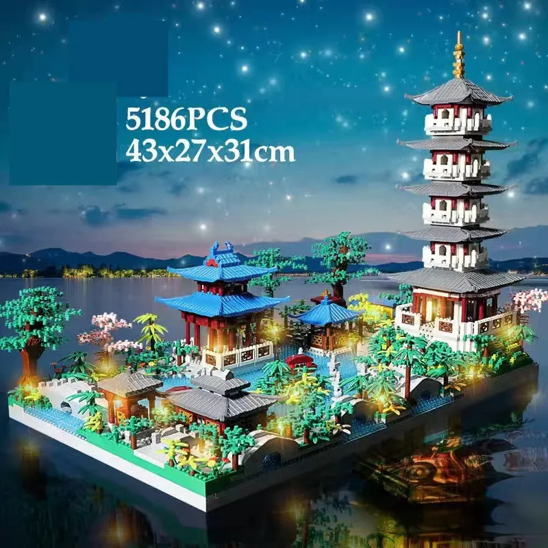 5186 PCS Mini Blocks Chinese Architecture West Lake Tower Challenge Set Kids Toys Children Gifts Holiday Girl Present
5186 PCS Mini Blocks Chinese Architecture West Lake Tower Challenge Set Kids Toys Children Gifts Holiday Girl Present