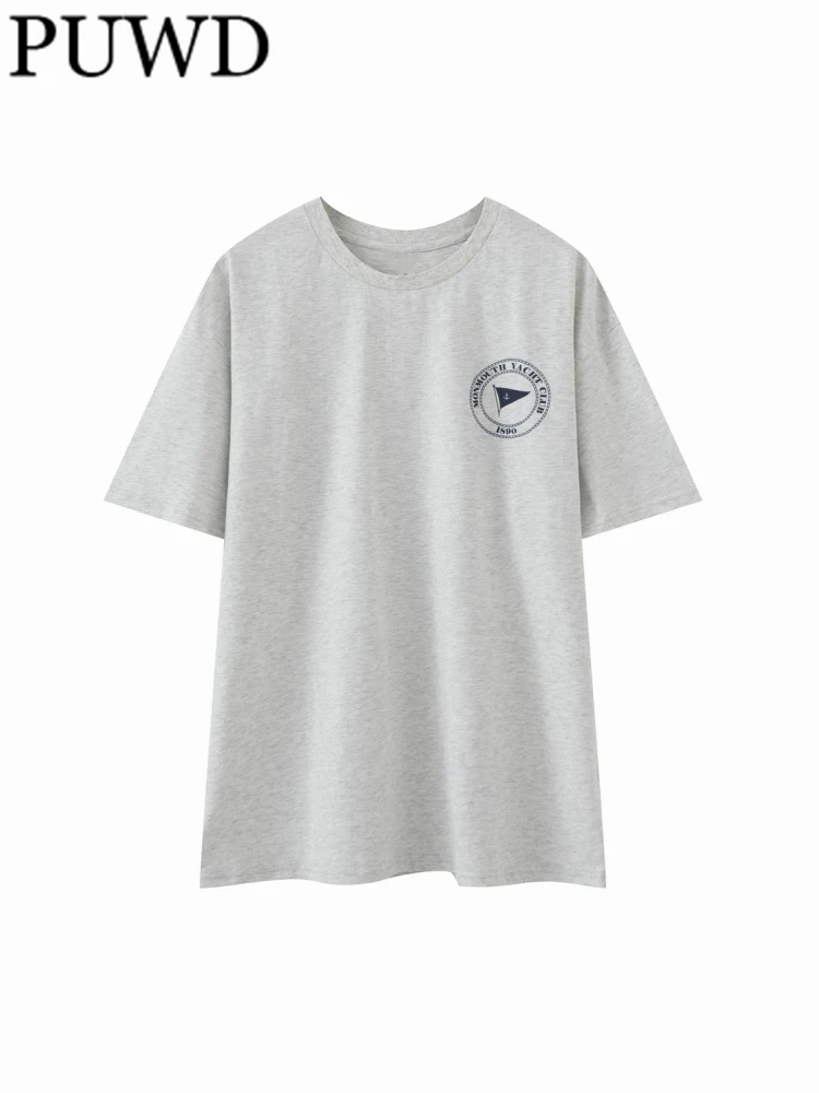 PUWD Women Cotton Grey Tees 2023 Summer Fashion Ladies Chic Casual O Neck Short Sleeves Tops Female Triangle Flag Printed Tees
PUWD Women Cotton Grey Tees 2023 Summer Fashion Ladies Chic Casual O Neck Short Sleeves Tops Female Triangle Flag Printed Tees